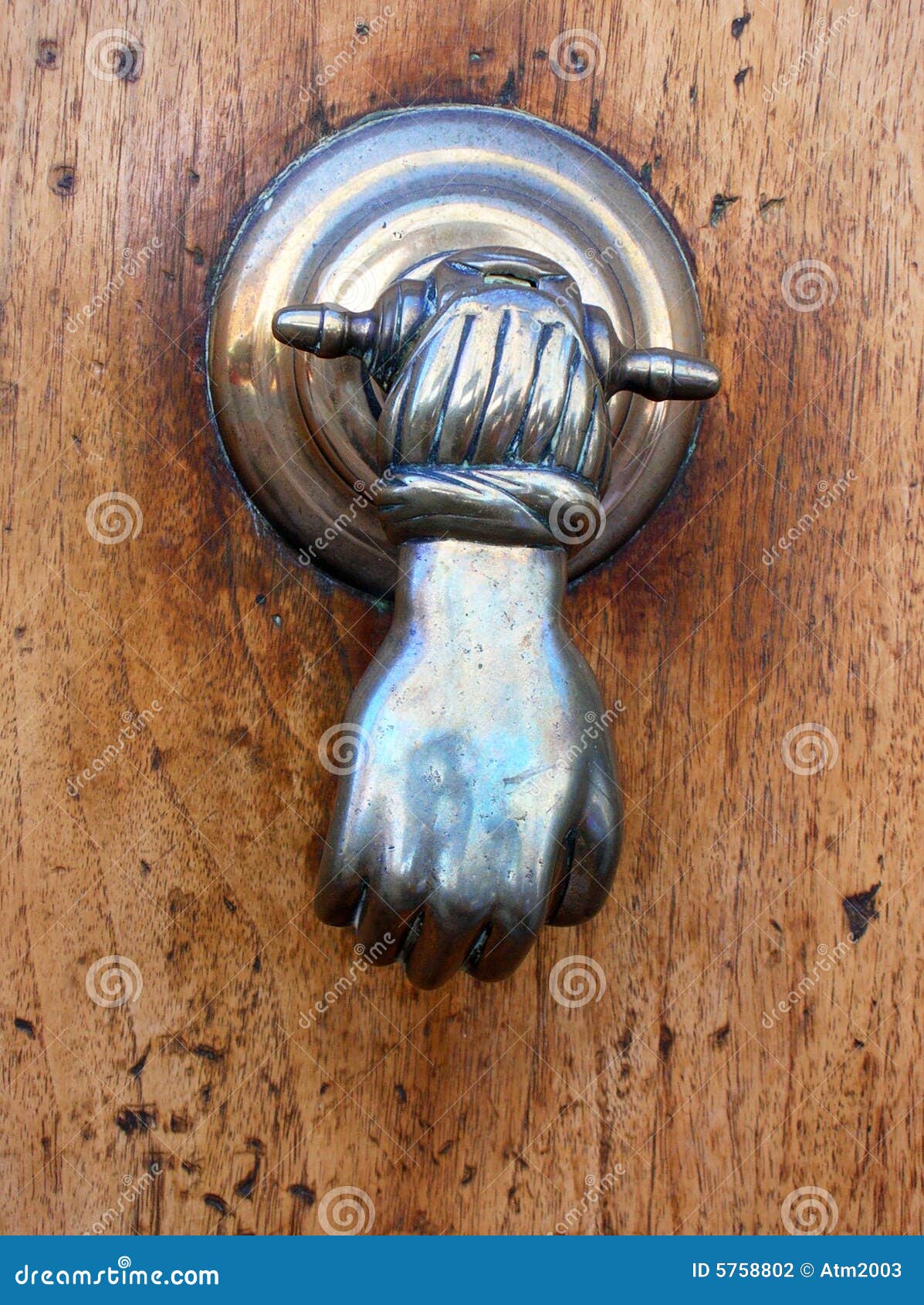 Door knocker stock photo. Image of classic, brass, english 5758802