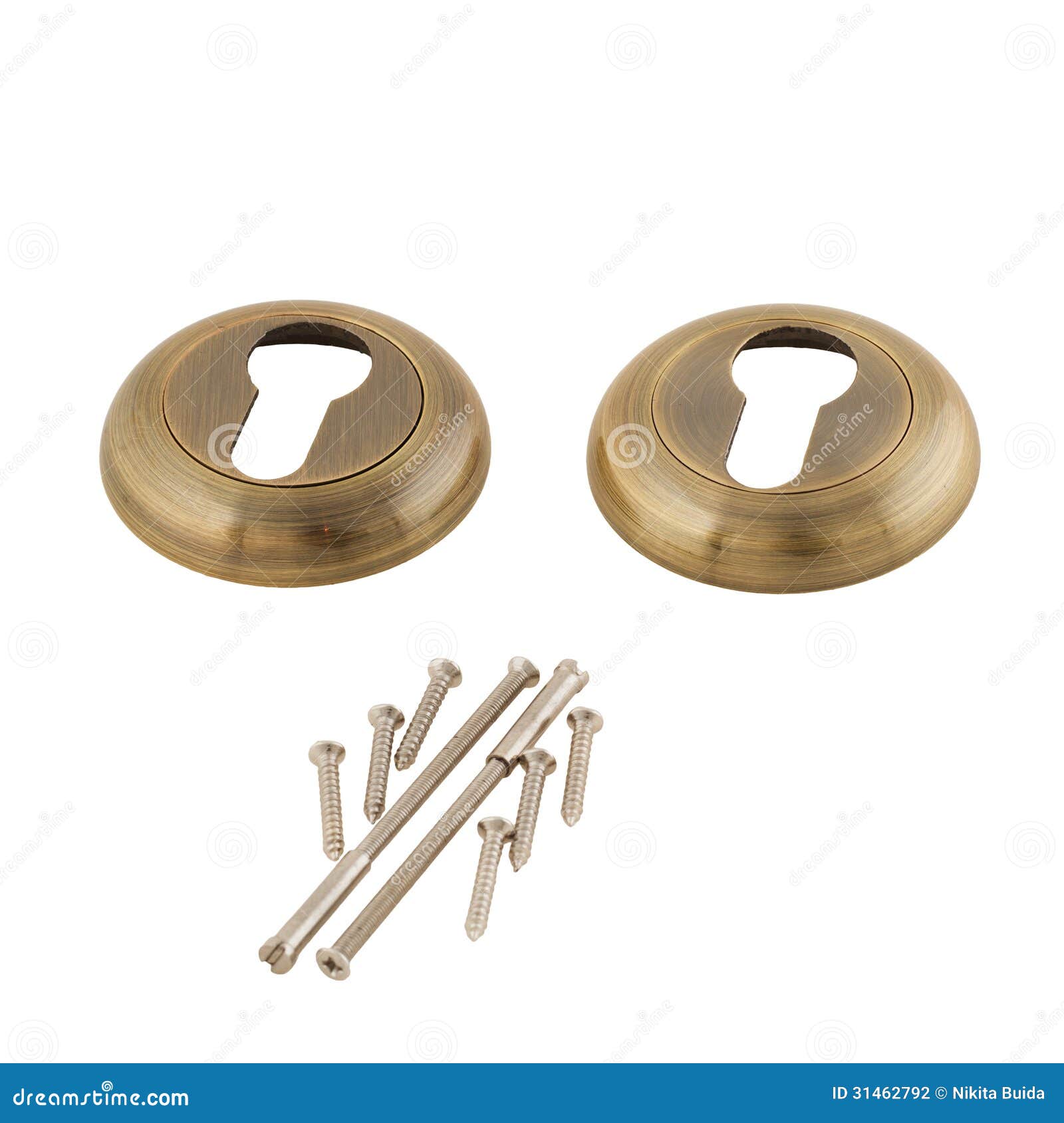 Door lock cover plate stock photo. Image of handle, door 31462792