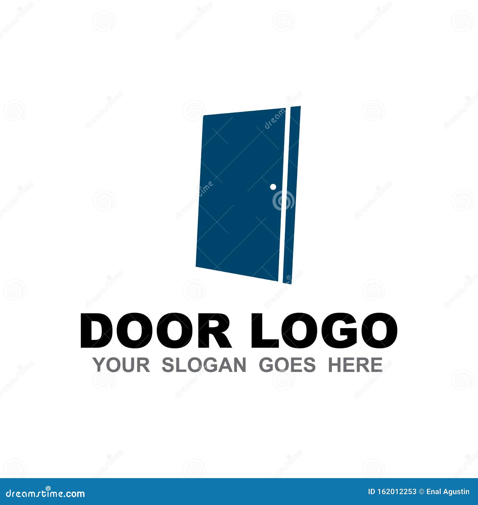 Door Logo Design Vector Template Stock Vector Illustration of corporate, identity 162012253