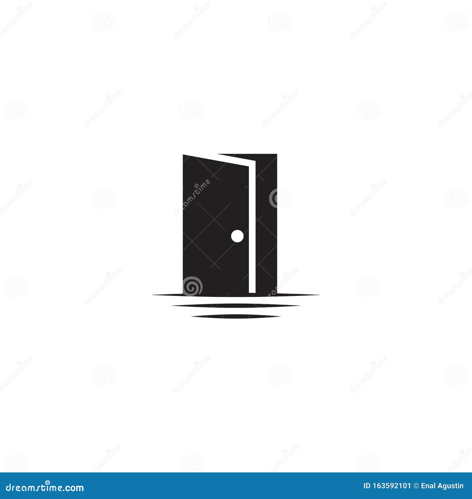 Door Logo Design Vector Template Stock Vector - Illustration of graphic ...