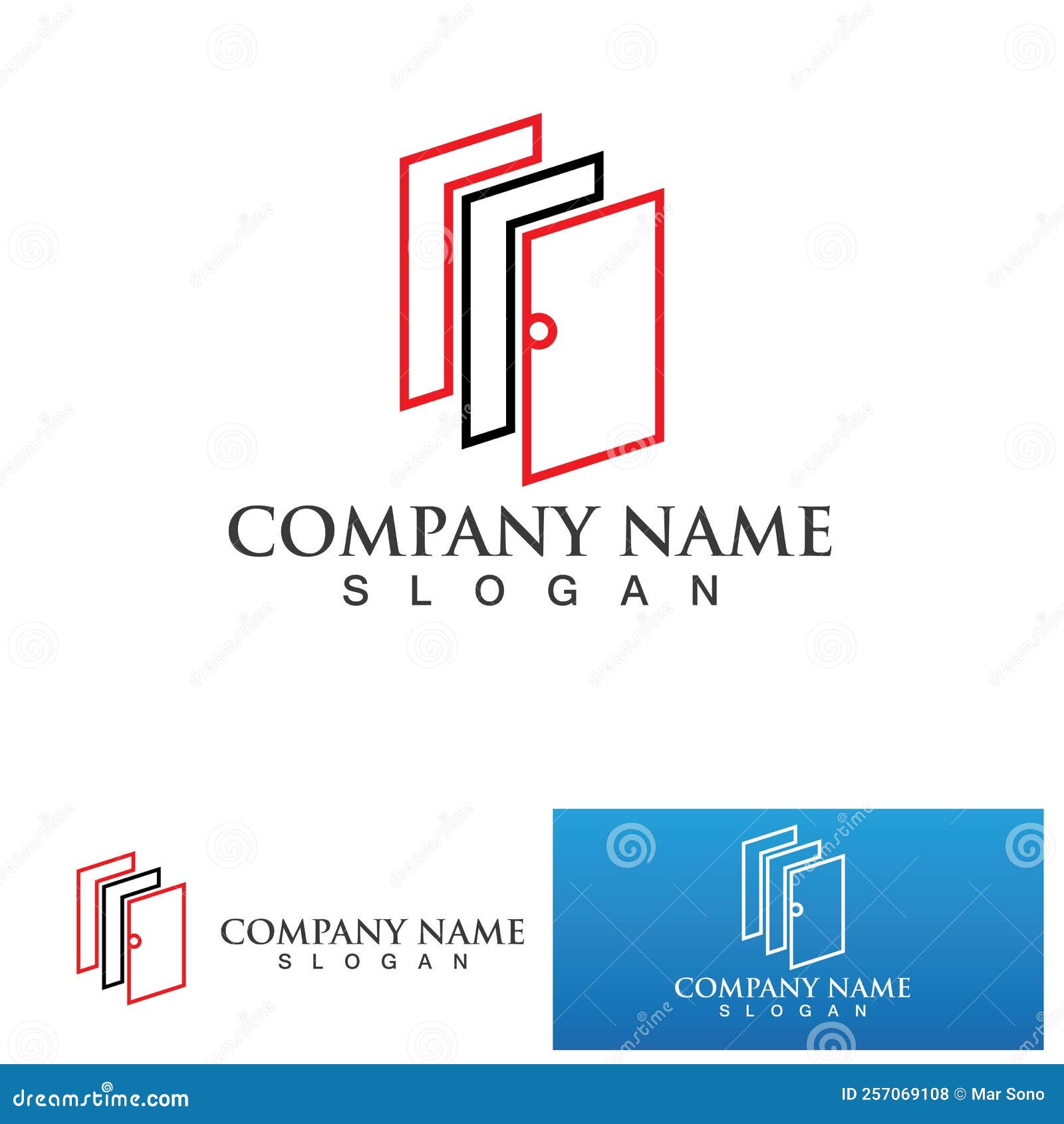 Door Logo and Symbol Vector Stock Vector Illustration of concept