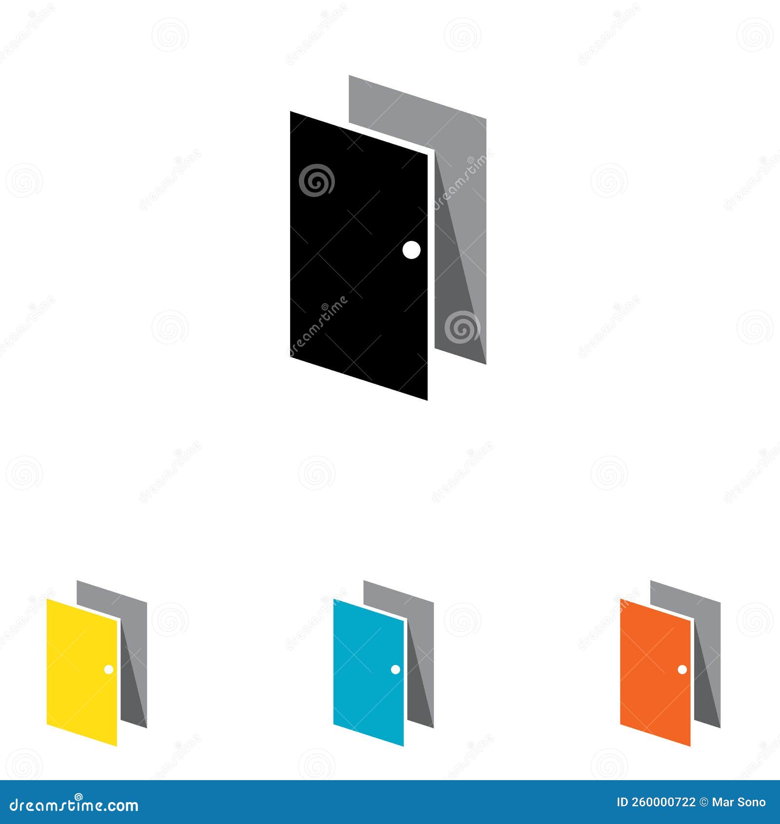 Door Logo and Symbol Vector Stock Vector Illustration of open