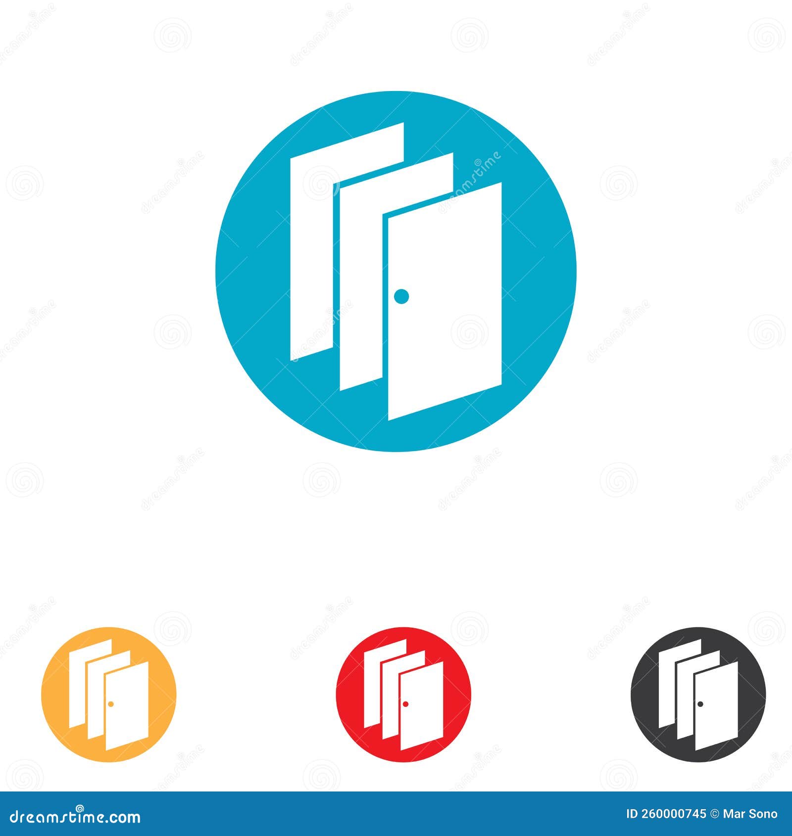 Door Logo and Symbol Vector Stock Vector Illustration of abstract