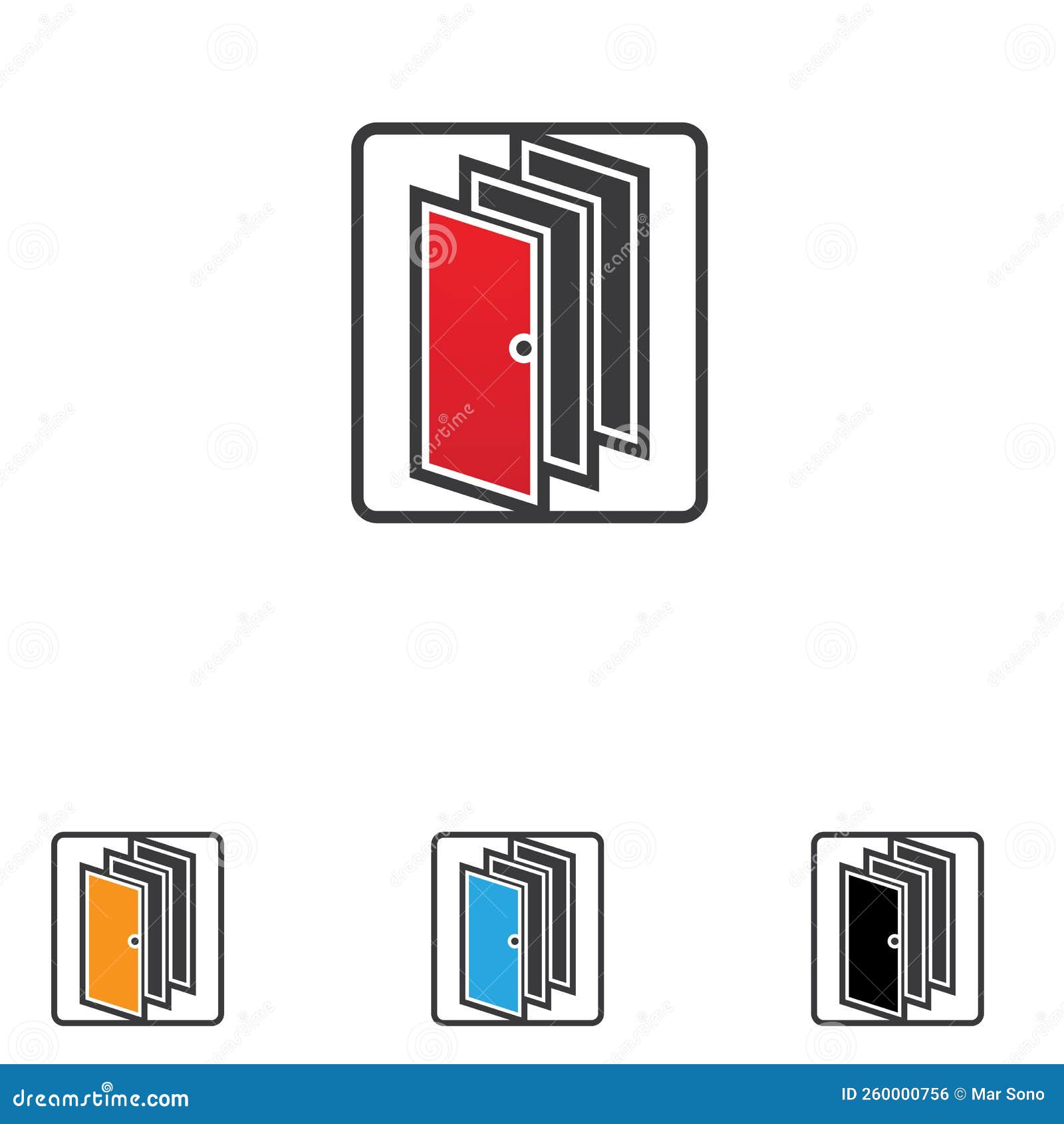 Door Logo and Symbol Vector Stock Vector Illustration of office