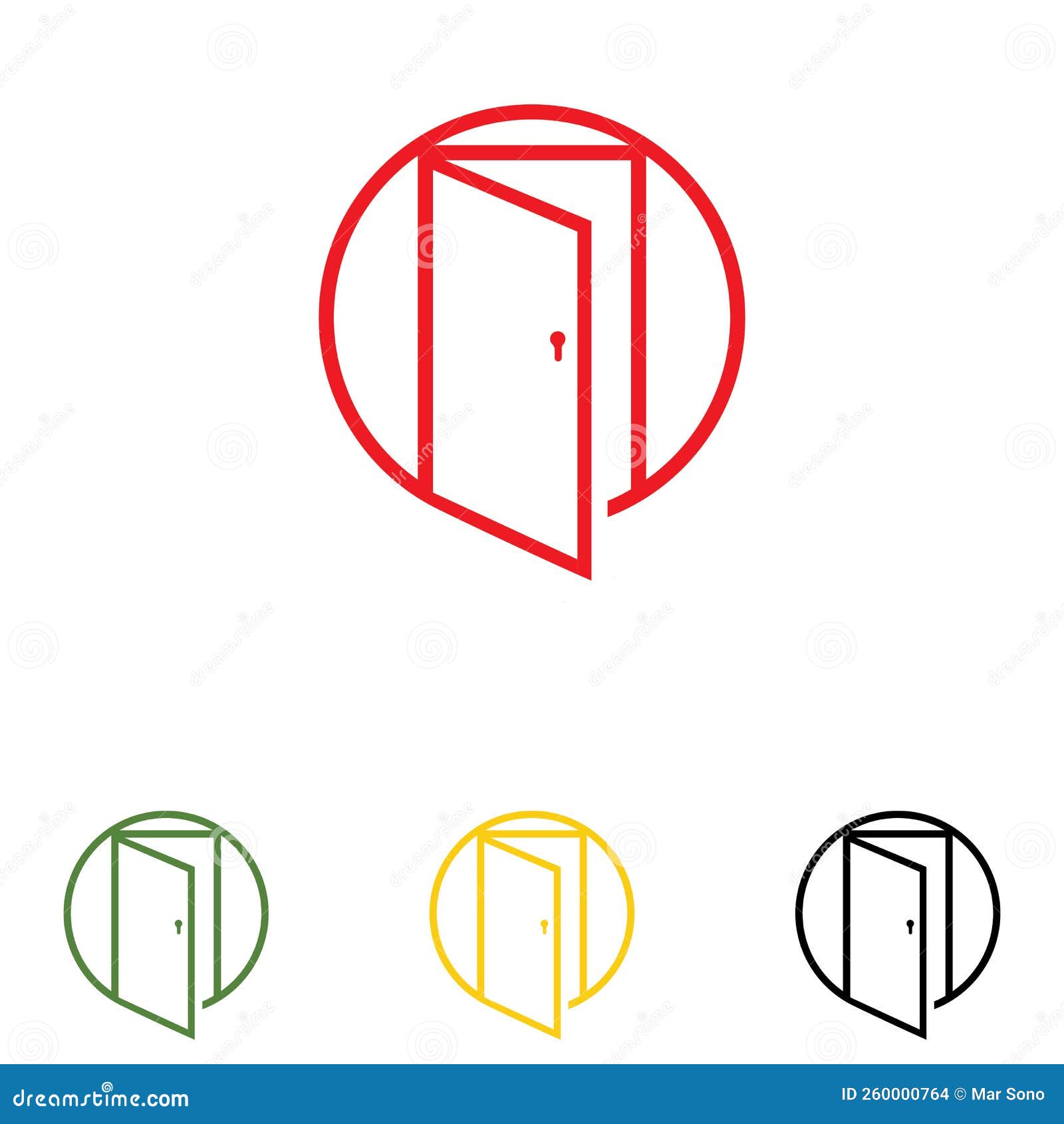 Door Logo and Symbol Vector Stock Vector Illustration of identity