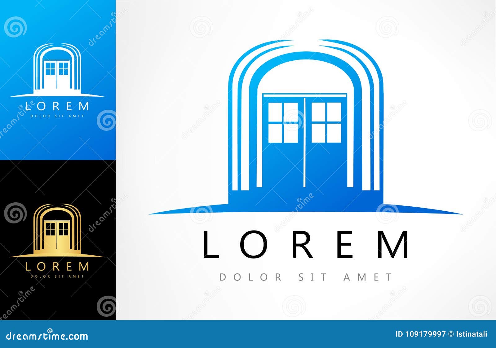 Door logo vector stock vector. Illustration of card 109179997