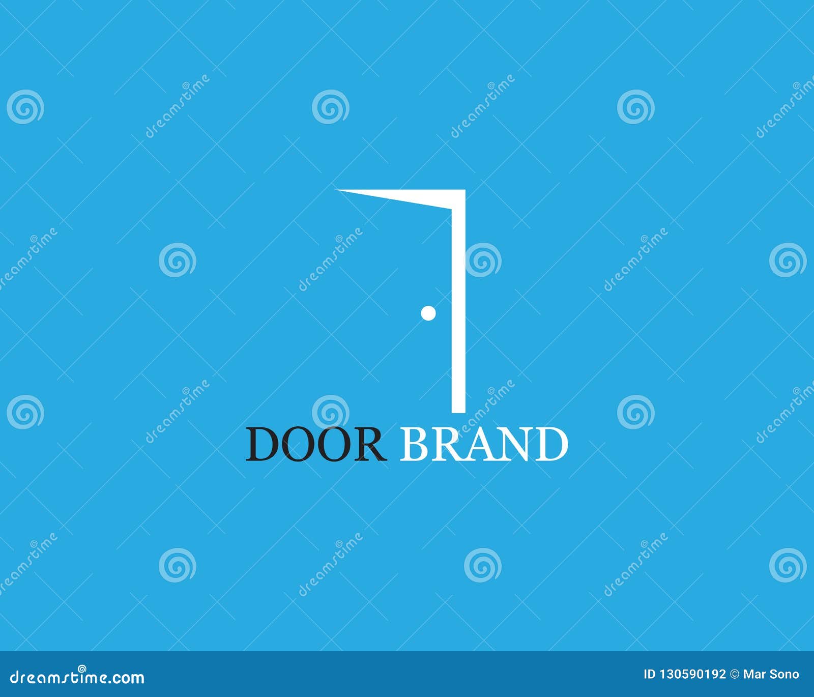 Door Logo Vector Template Illustration Stock Vector Illustration of