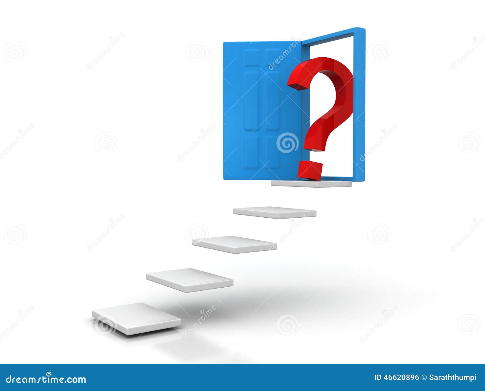 Door Question stock illustration. Illustration of visitor 46620896