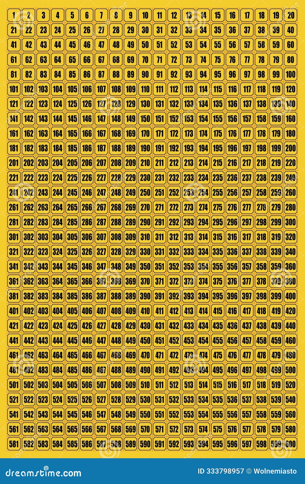 door stickers with numbers 1-600 with a layer for cutting