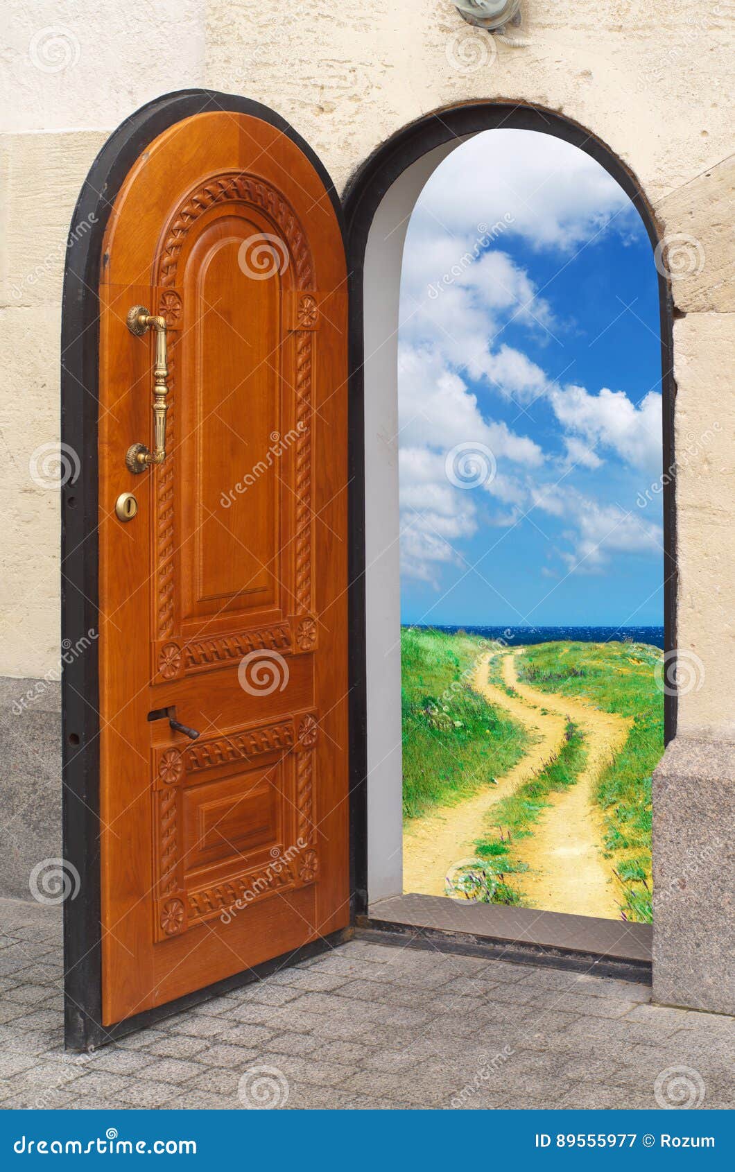 Door to freedom. stock image. Image of open, enter, concept 89555977