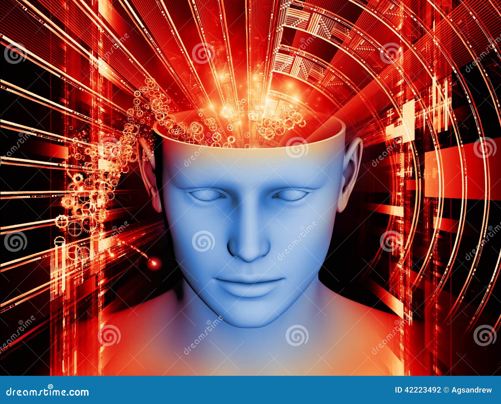 Door to the Mind stock illustration. Illustration of metaphor 42223492