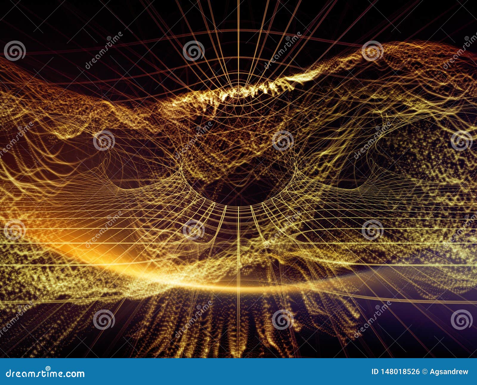 Door To Virtual World Stock Illustration Illustration Of