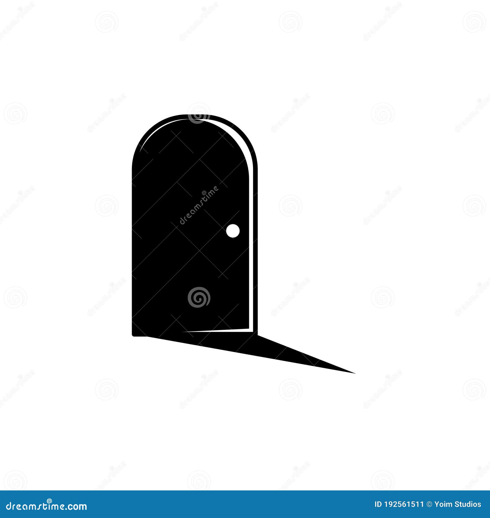 Door Vector Logo Icon Design Template Illustration Stock Illustration