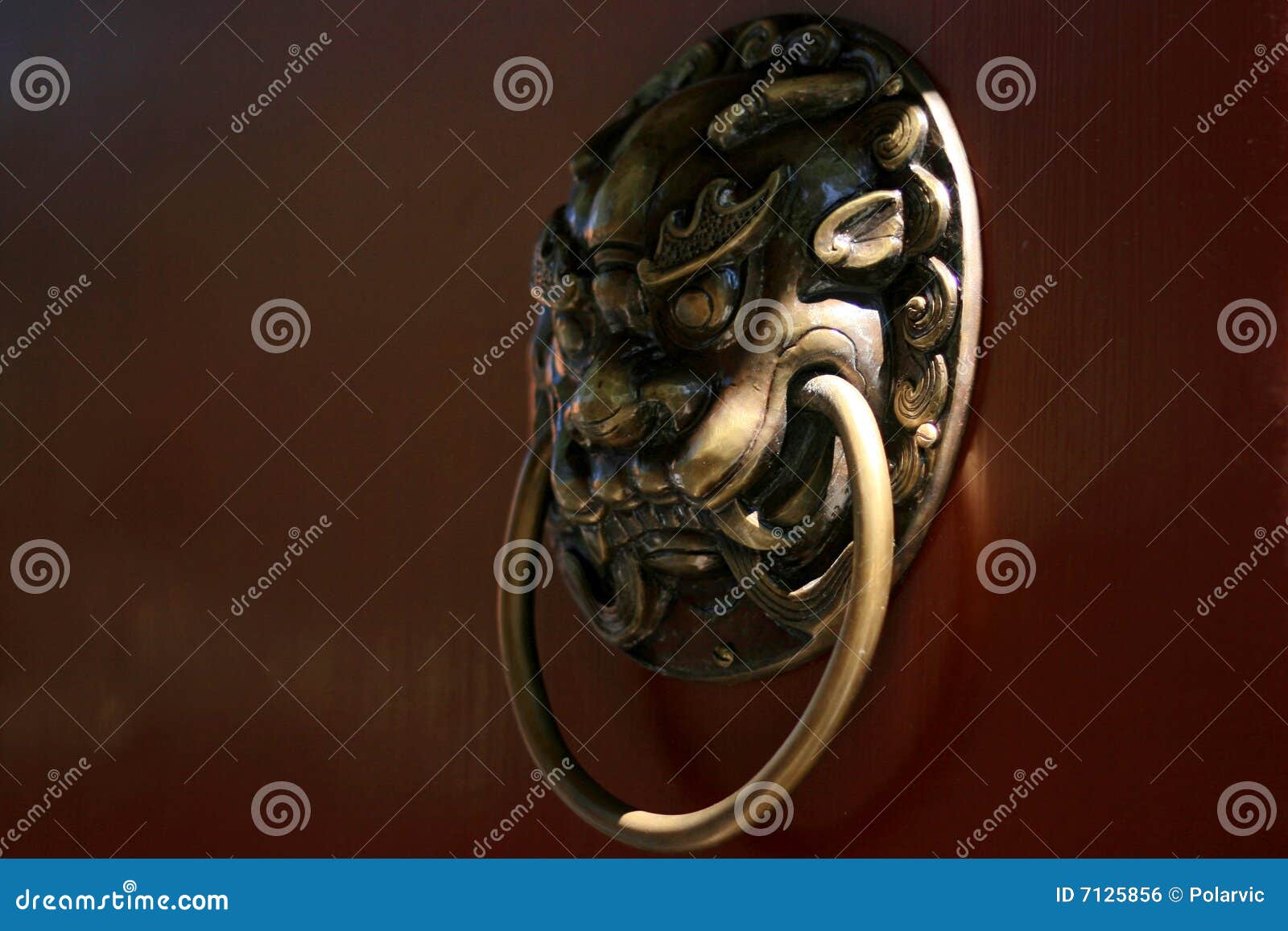 Doorknob of Chinese Style stock photo. Image of style 7125856