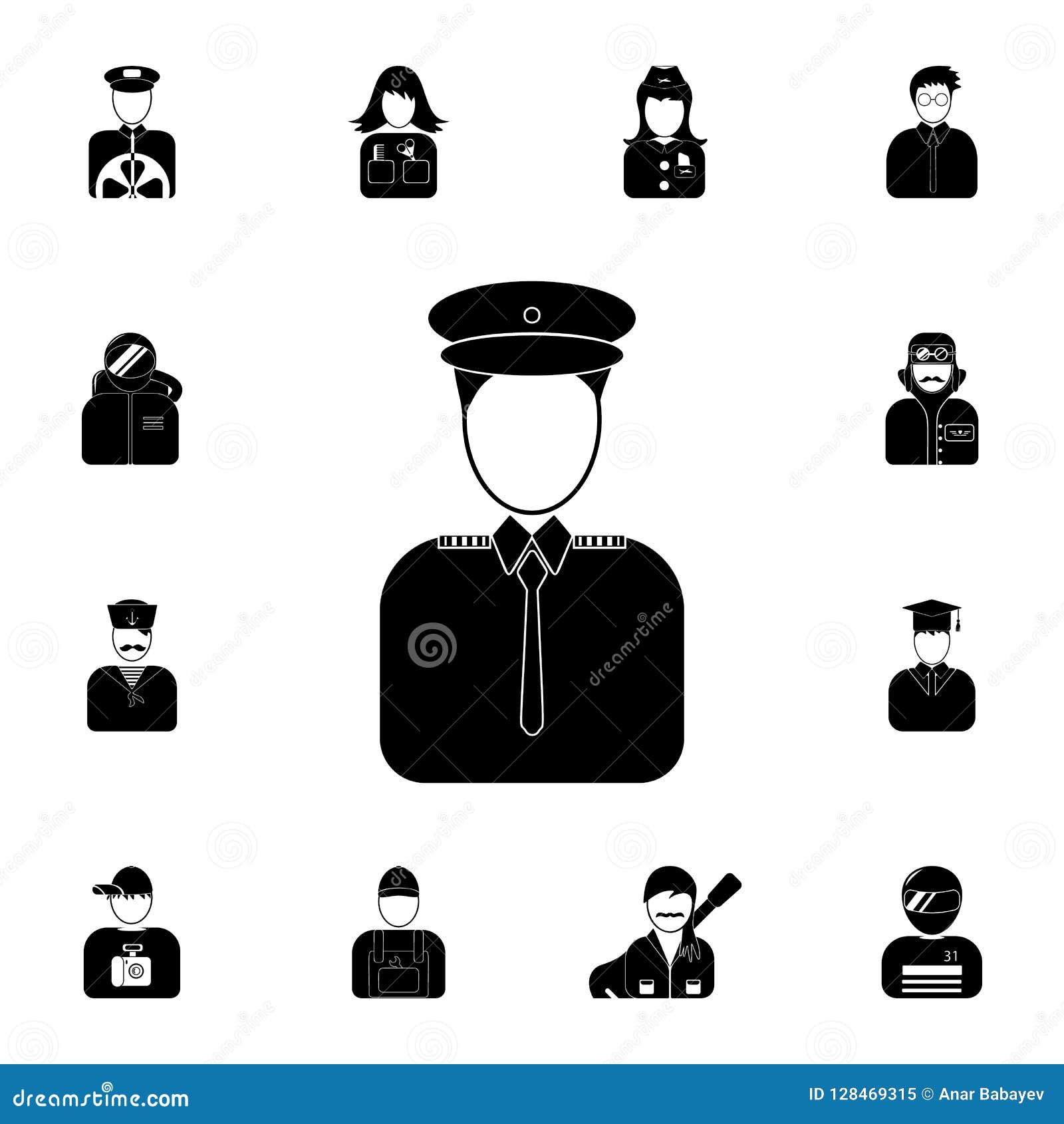 Download The Doorman's Avatar Icon. Detailed Set Of Avatars Of Profession Icons. Premium Quality Graphic ...