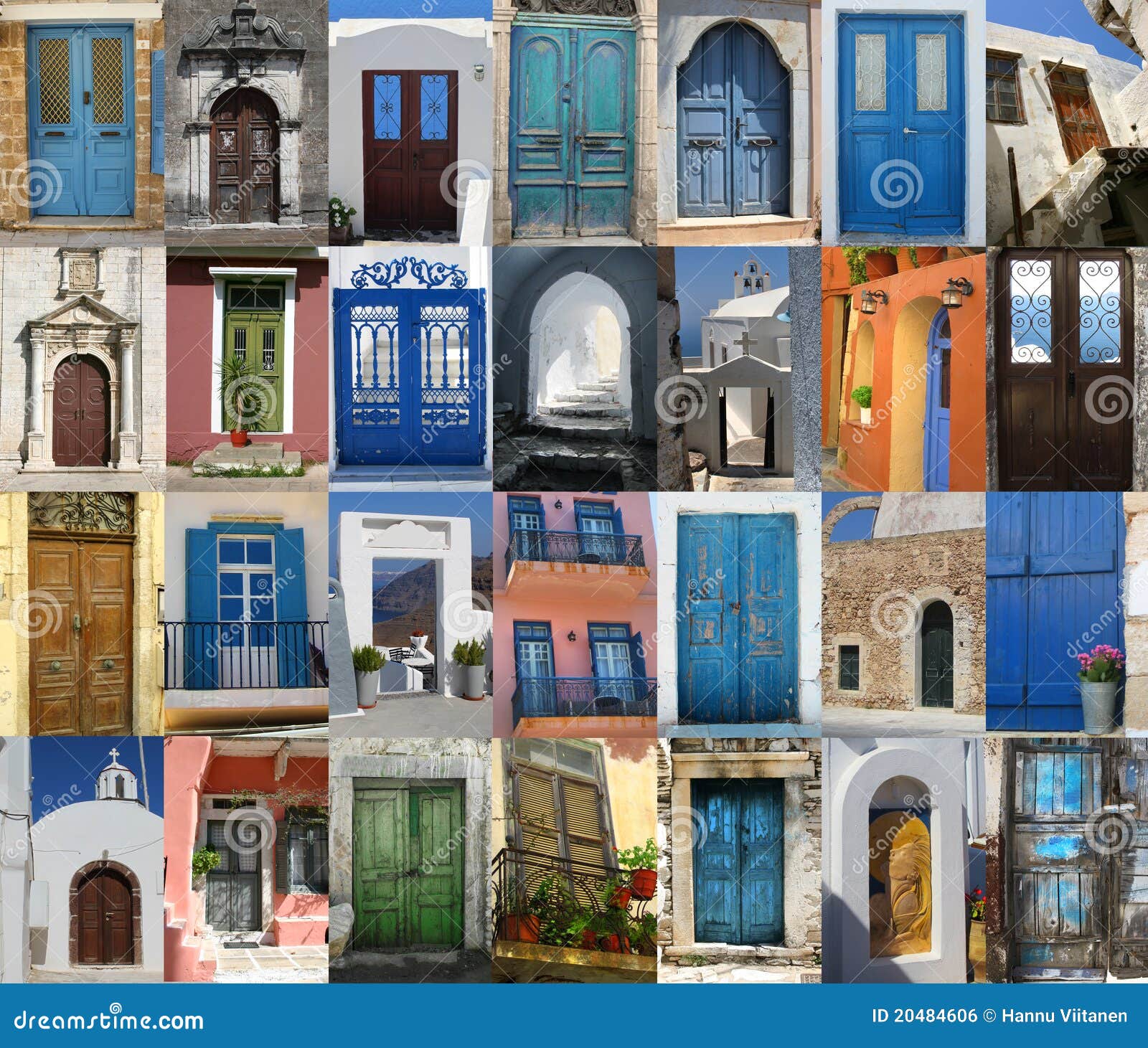 Doors of Greece stock photo. Image of front, gate, brick 20484606