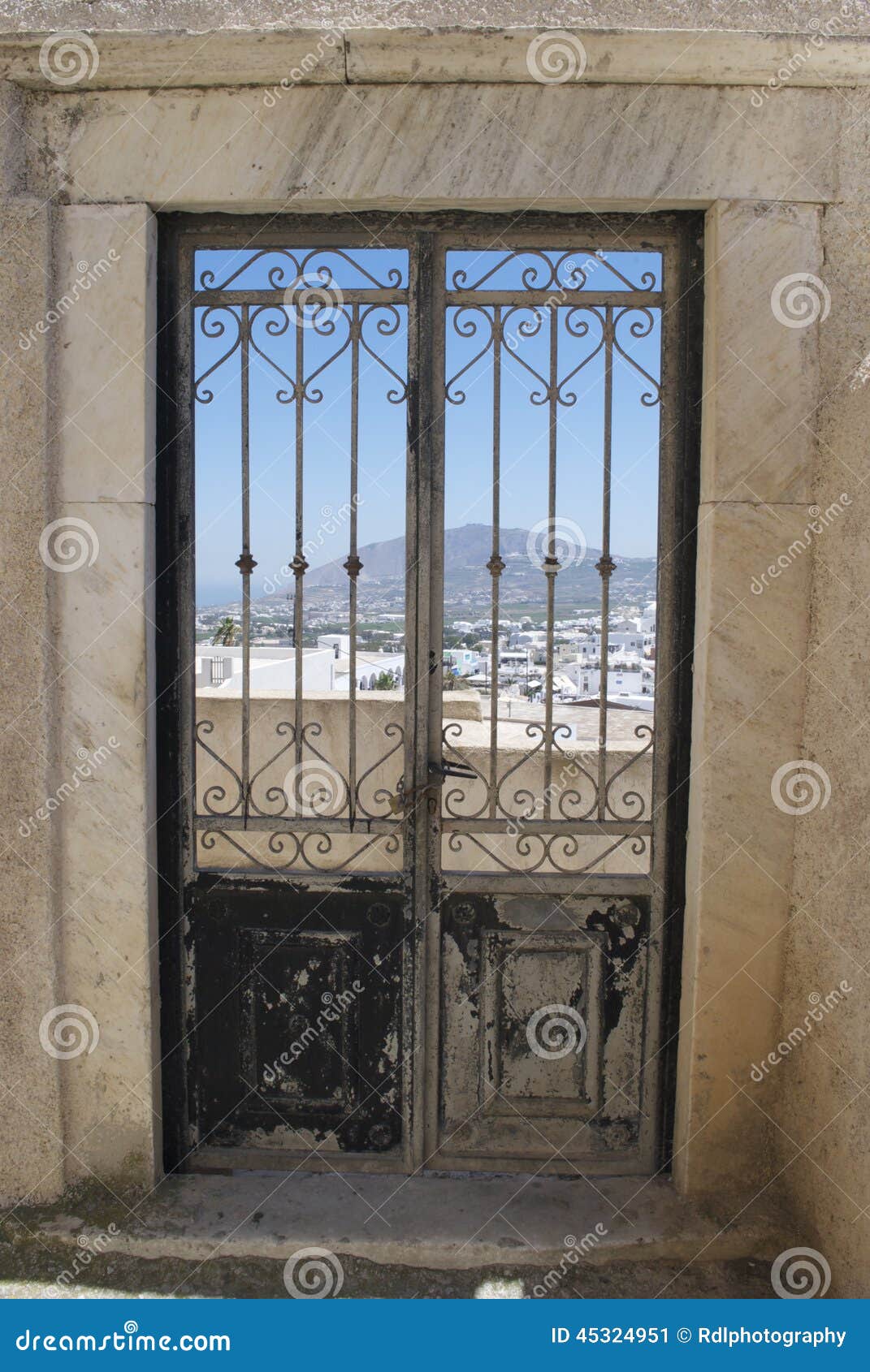 Doors in Greece stock image. Image of details, greece 45324951