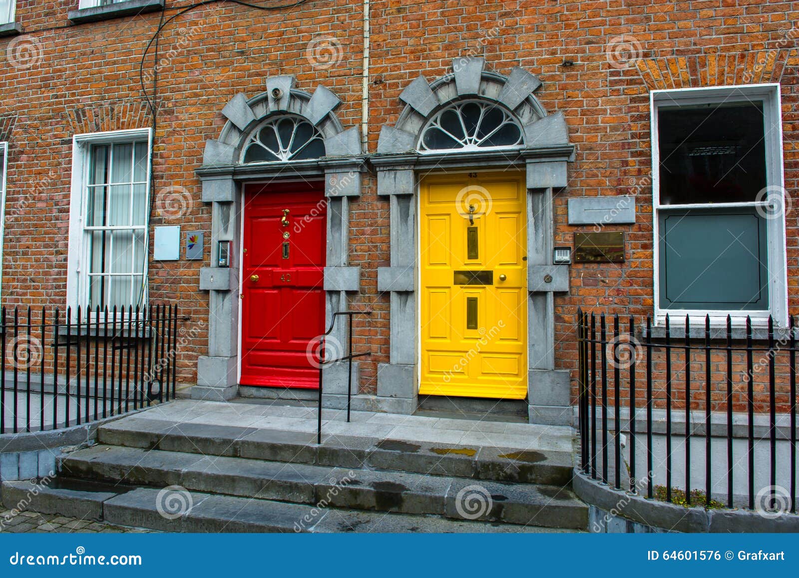 Doors in Kilkenny in Ireland Stock Photo Image of lock, apartment
