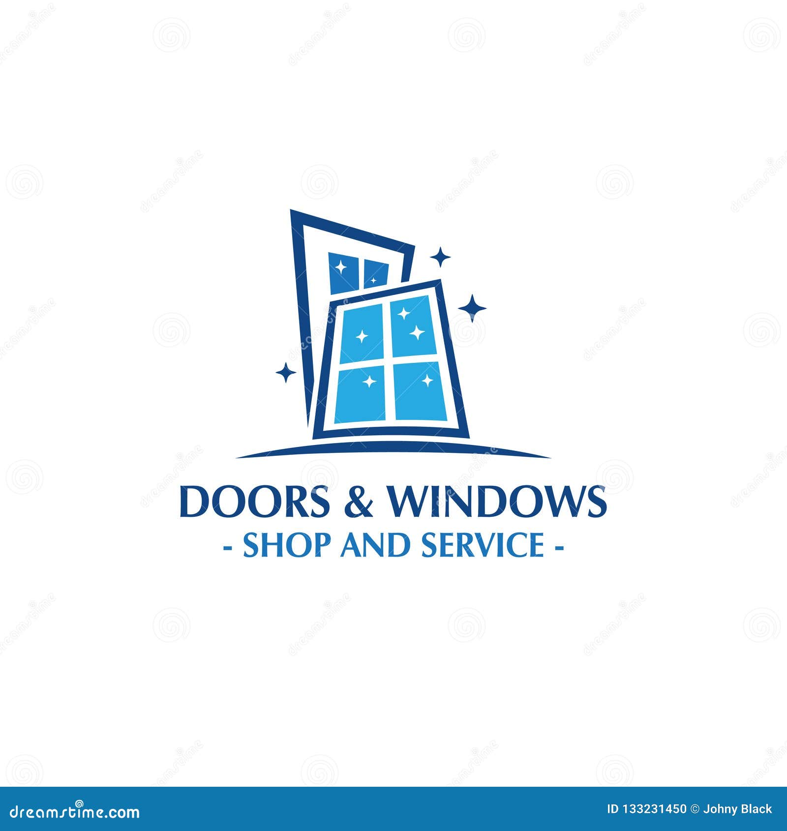 Doors and Windows Logo. Doors Shop and Service. Windows Shop and ...