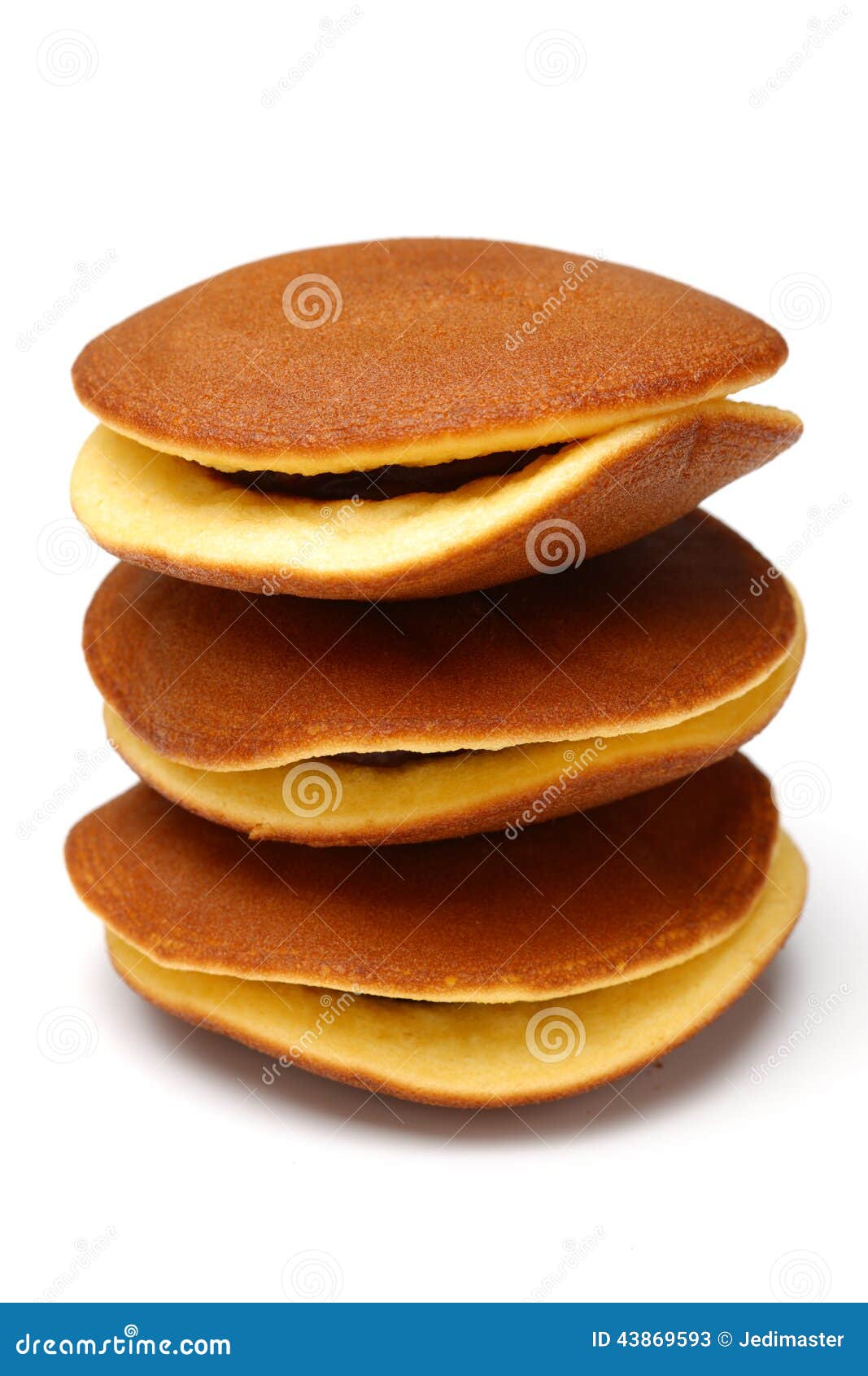 Dorayaki, Popular Japanese Pancake With Sweet Red Bean And Space For