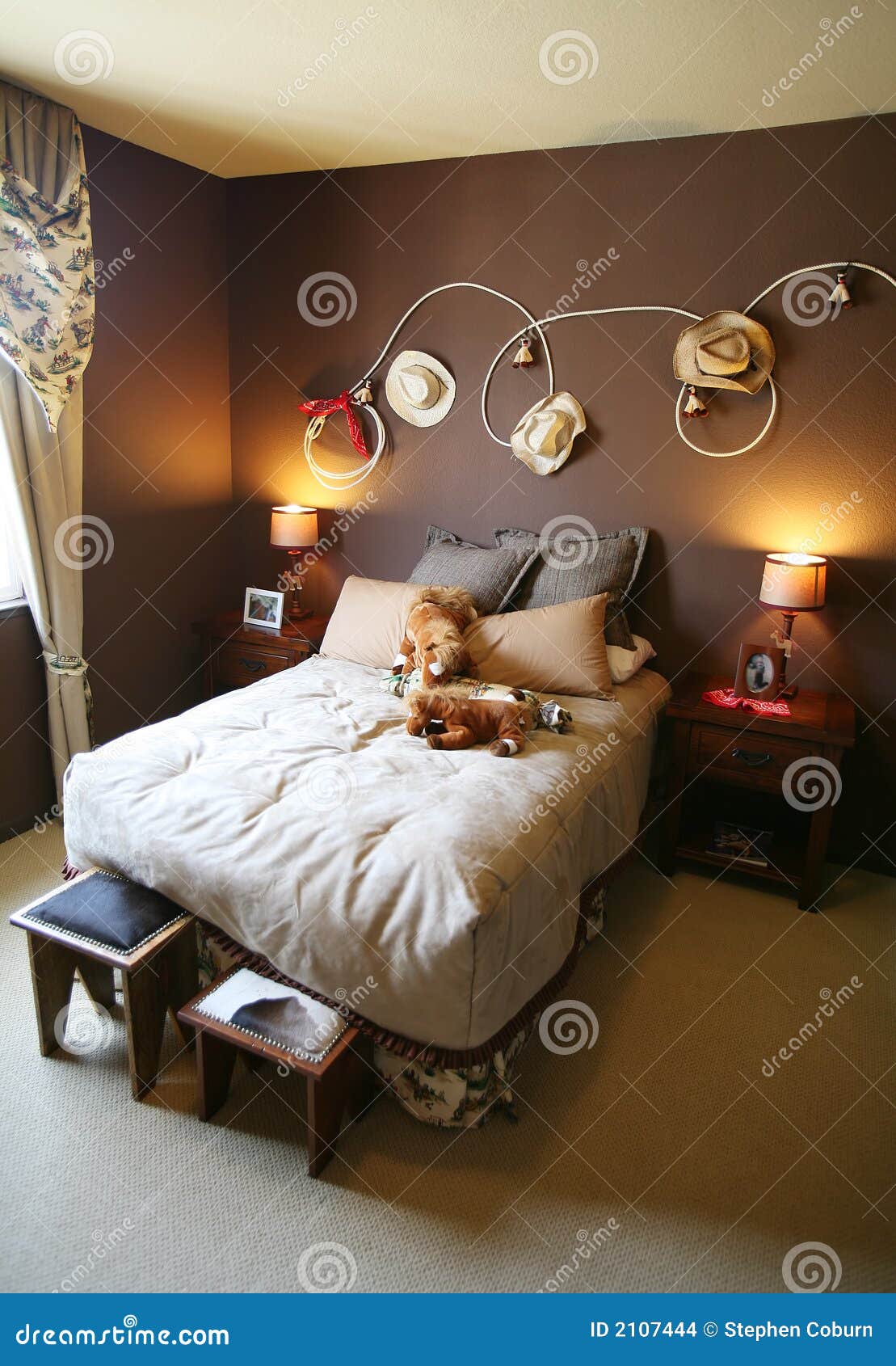 Dormitorio Del Rodeo Del Vaquero Foto de archivo - Imagen de rodeo