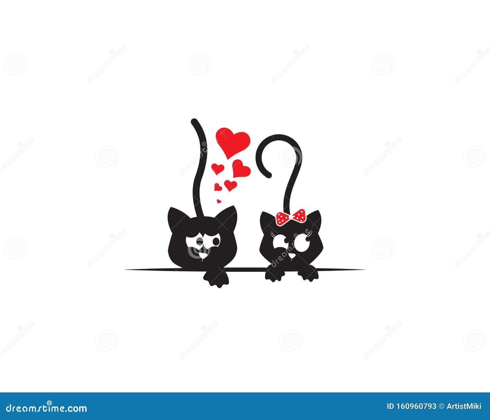 Dos Gatos Enamorados, Graciosa Ilustración, Vectorial, Dibujos Animados,  Dibujos Murales Infantiles, Obras De Arte De Paredes Ais Ilustración del  Vector - Ilustración de historieta, divertido: 160960793