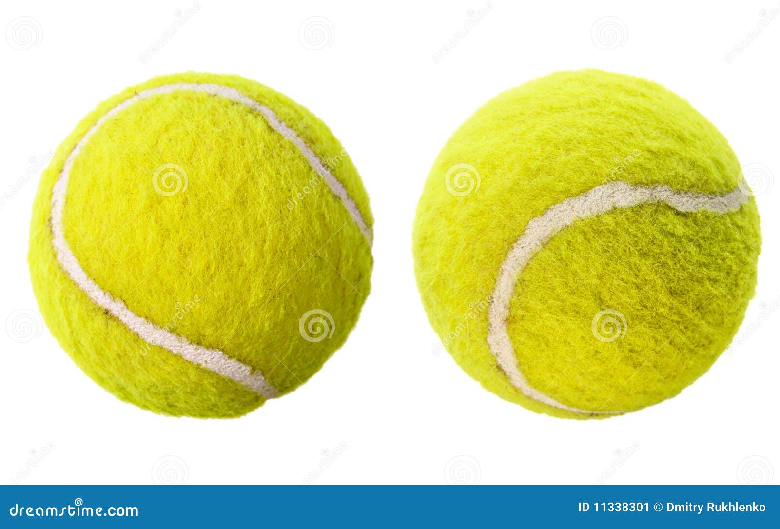 Dos Pelotas De Tenis Aisladas Imagen de archivo Imagen de deportes