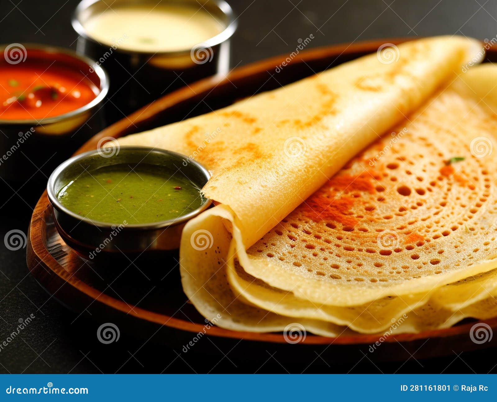 Dosa - South Indian Dish stock illustration. Illustration of nadu
