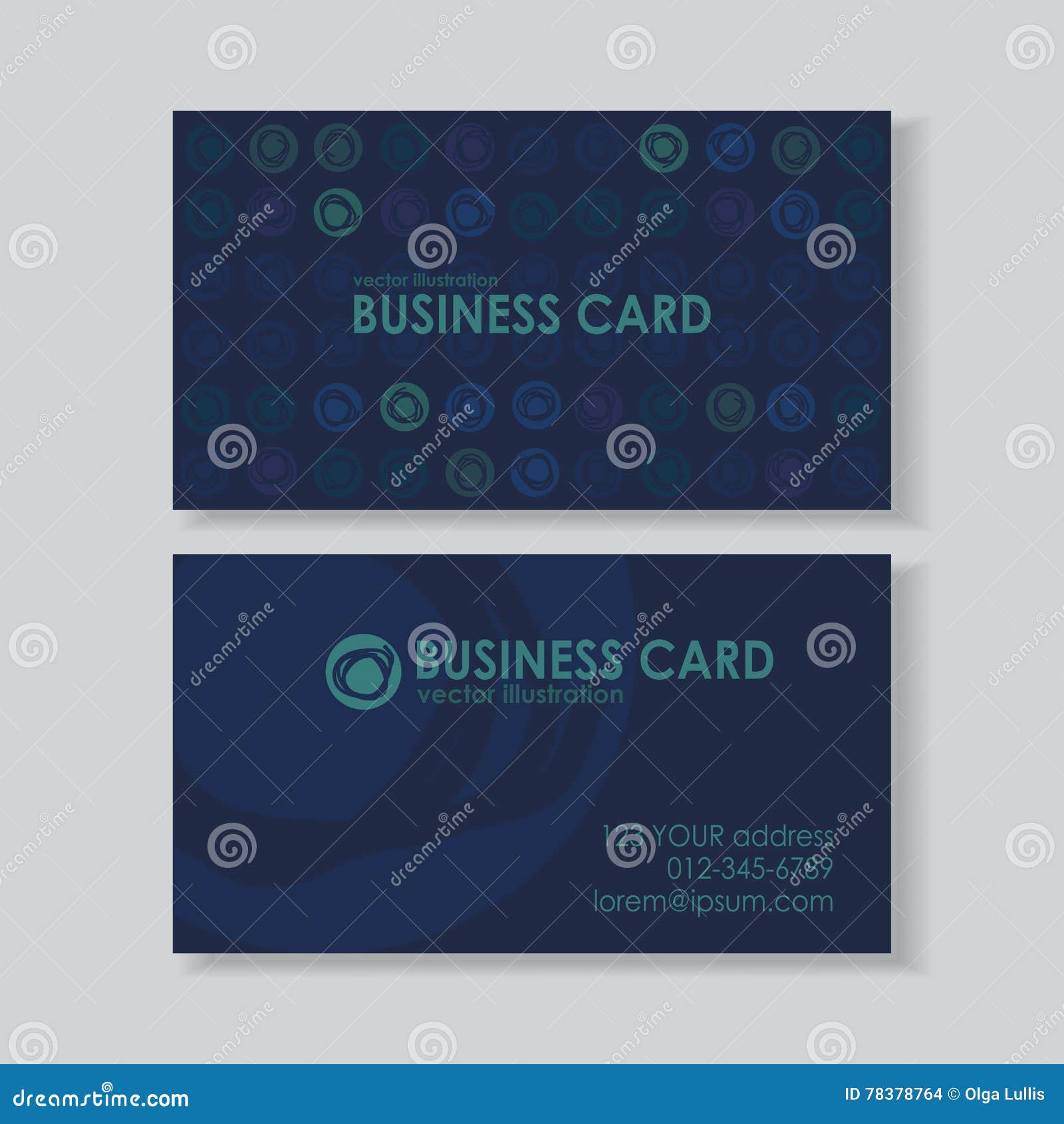 Dot business card stock vector. Illustration of dark 78378764