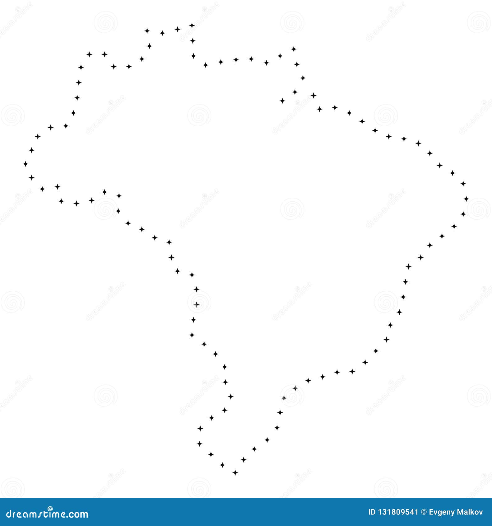 Download Dot Stroke Brazil Map stock vector. Illustration of ...