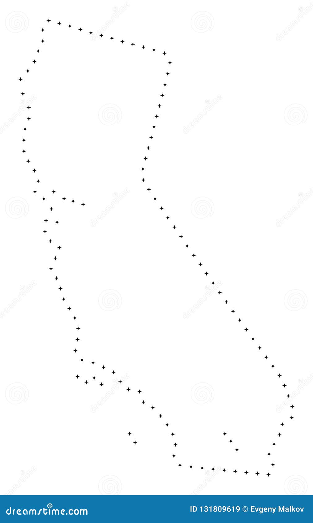 Download Dot Stroke California Map stock vector. Illustration of ...
