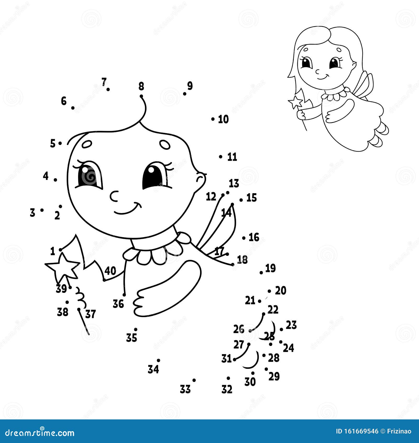 Dot To Dot Draw A Line Handwriting Practice Learning Numbers For Kids Education Developing Worksheet Activity Coloring Page Stock Vector Illustration Of Human Classes