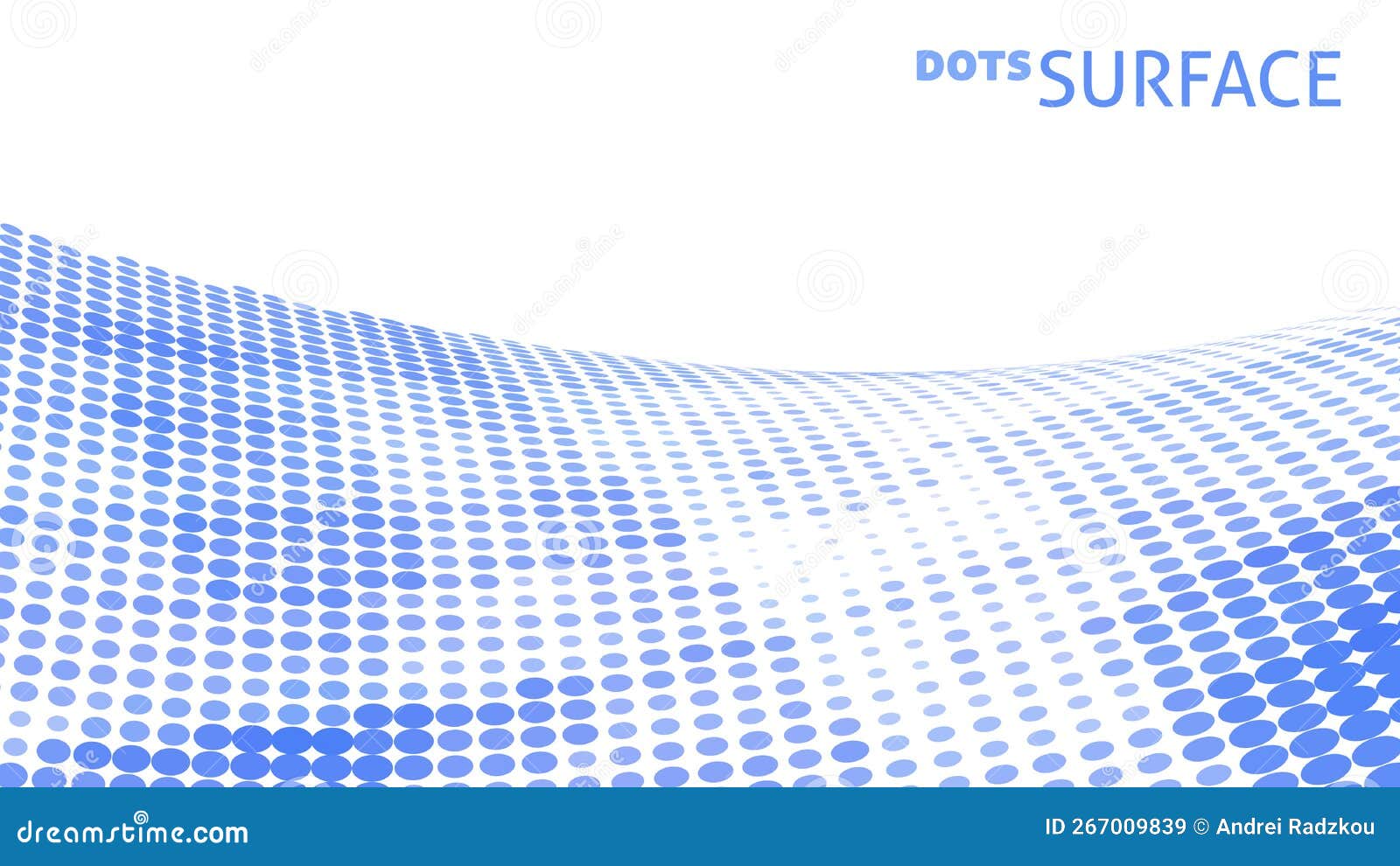 dots surface with halftone effect and cornflower blue color points.  pattern