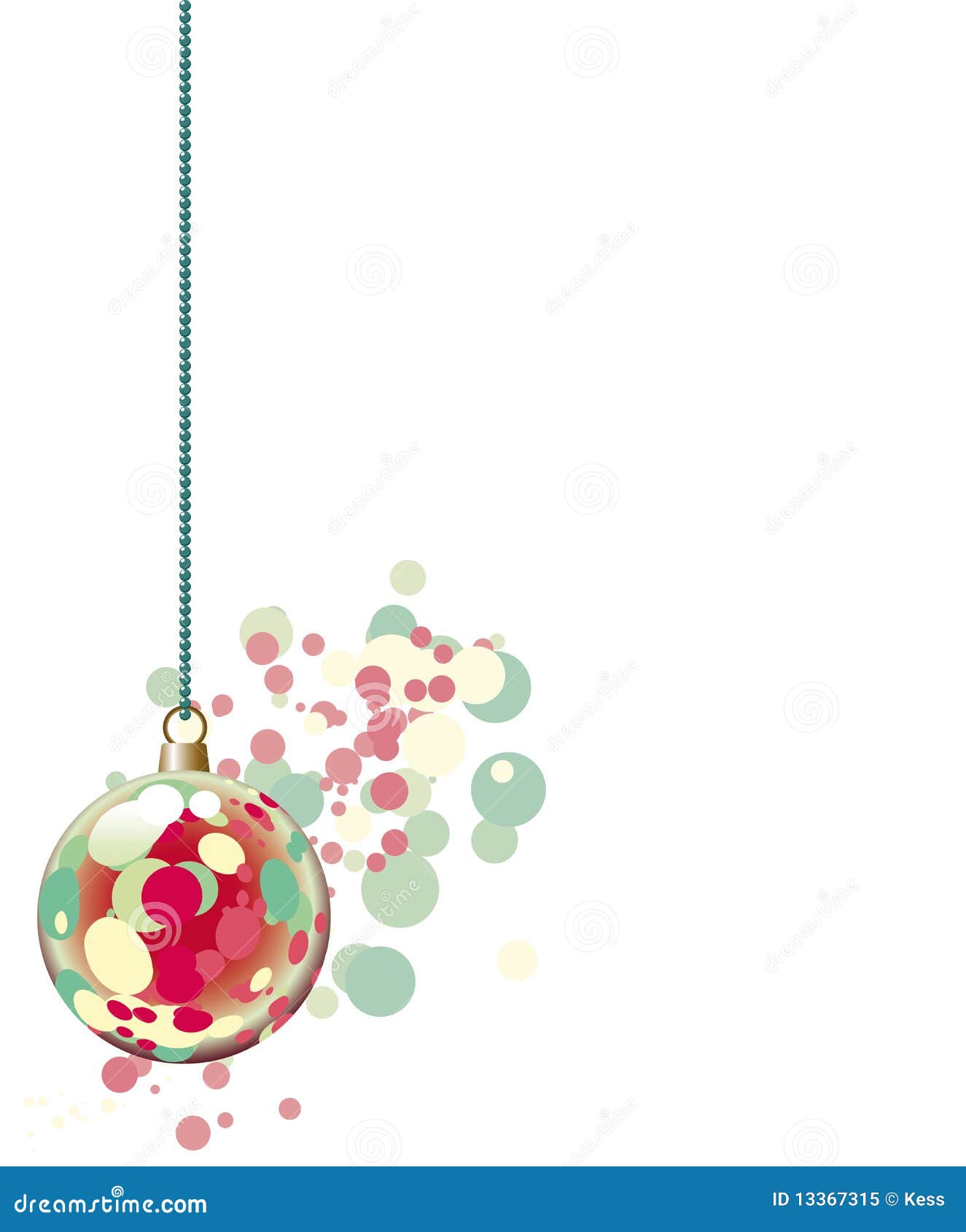 Dotted christmas ball stock vector. Illustration of ornate - 13367315