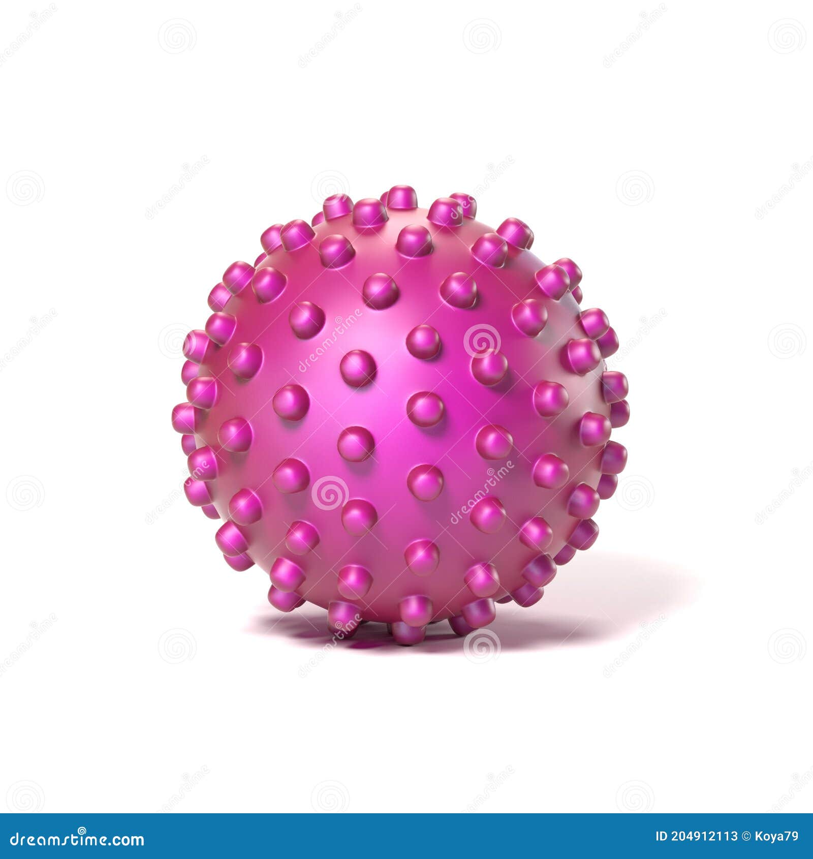 dotted massage ball 3d rendering
