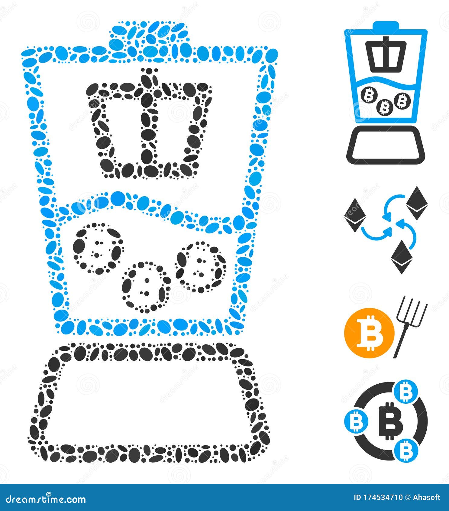 dotted mosaic bitcoin blender