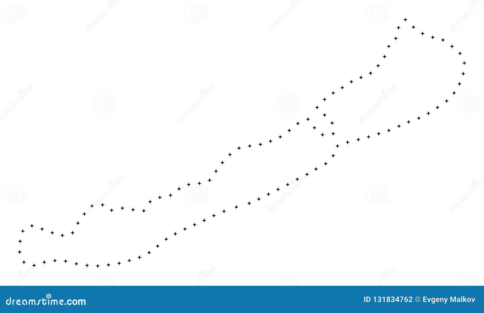 Download Dotted Stroke Balaton Lake Map Stock Vector - Illustration ...