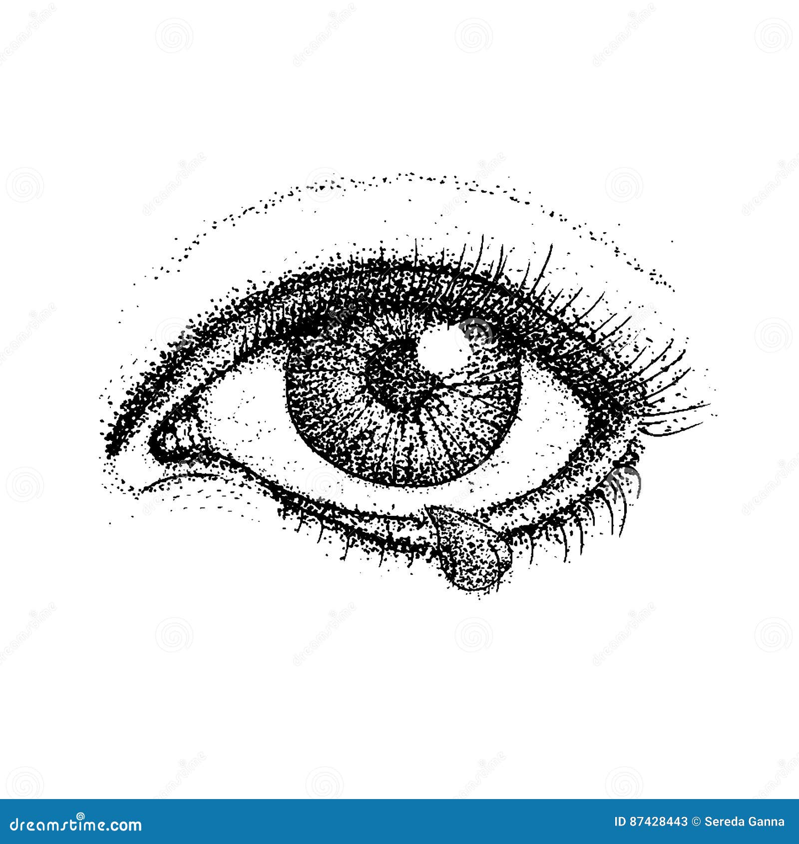 Anime Manga Eyes Looking from a Paper Tear Stock Vector - Illustration of  smile, tshirt: 273660949