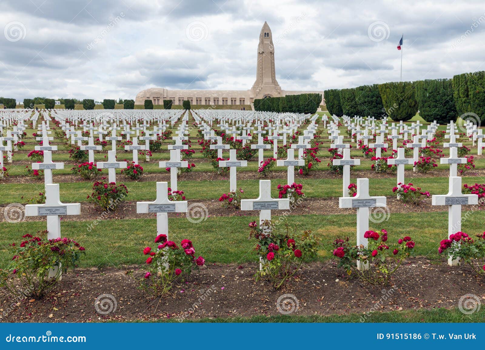 Douaumont Ossuary And WW1 Cemetery Verdun France Editorial Photo douaumont-ossuary-and-ww1-cemetery-verdun-france-editorial-photo