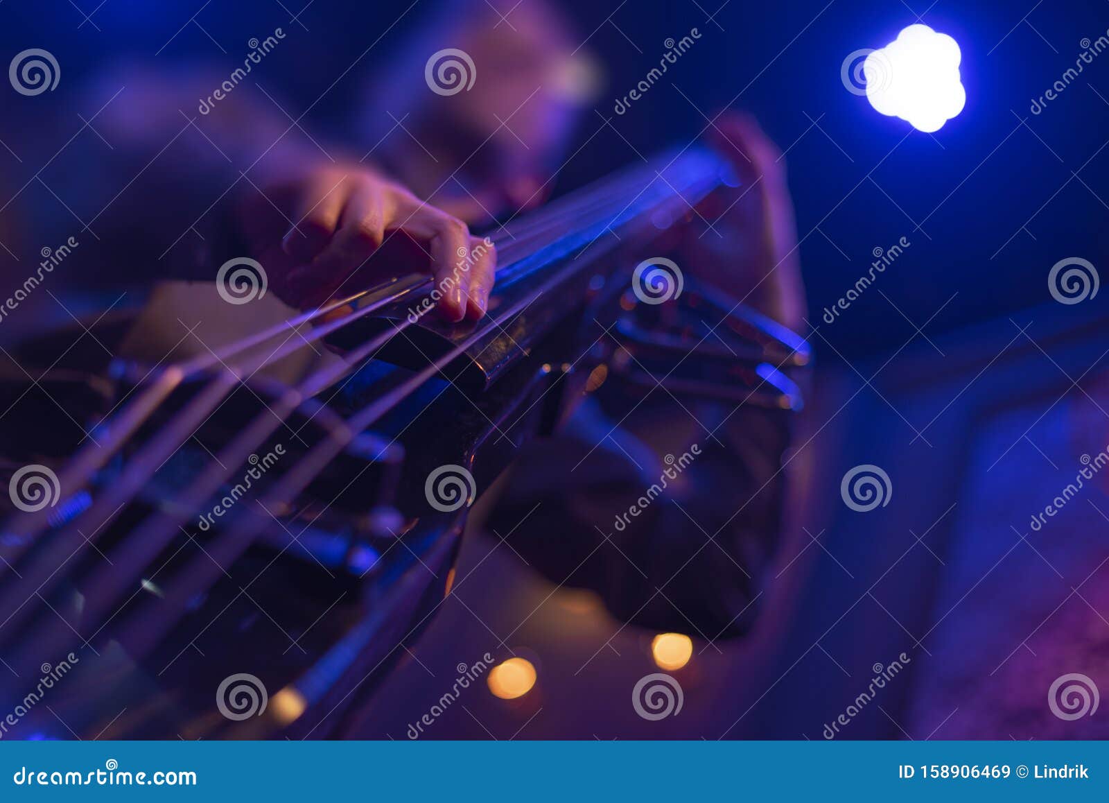 DoubleBass Neck Block Stock Image 1860259