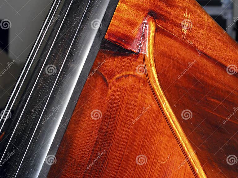 DoubleBass Neck Block stock image. Image of upright, house 1860259