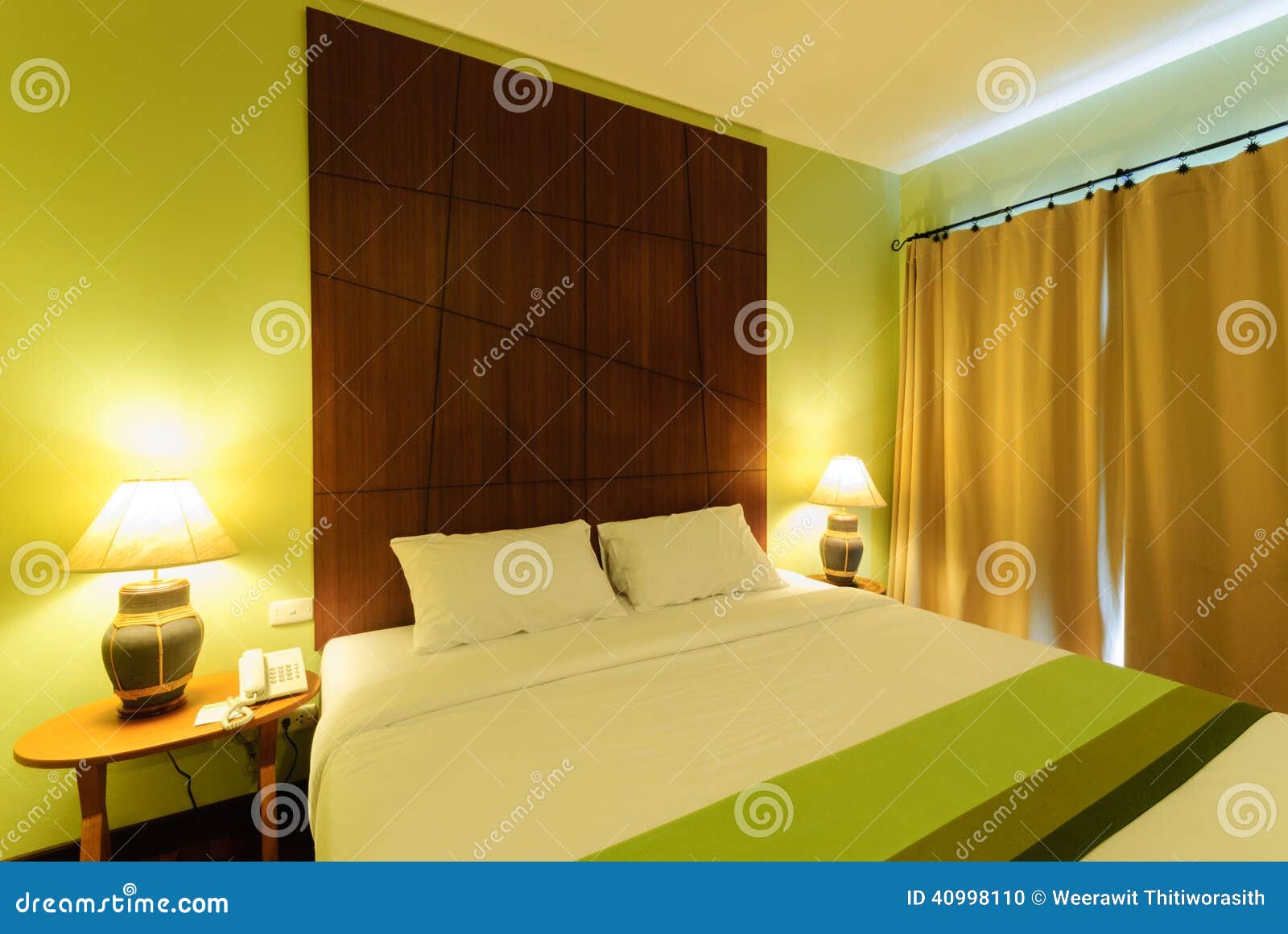 Double Bed in the Hotel Room Stock Photo Image of home, comfort 40998110