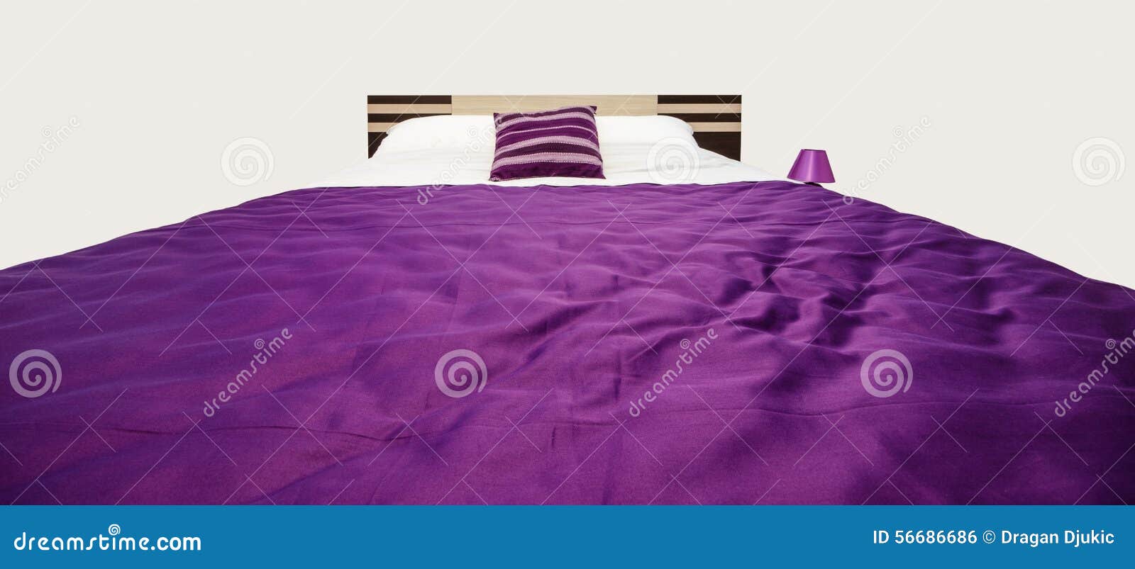 Double bed stock photo. Image of comfort, bedroom, cushion 56686686