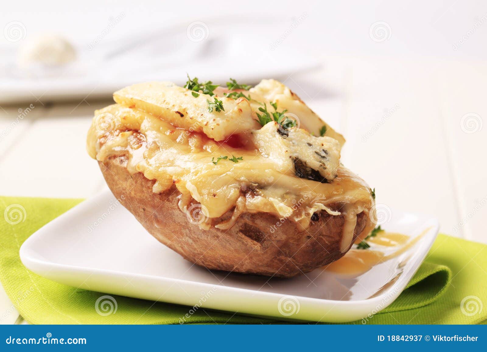 double cheese twice baked potato