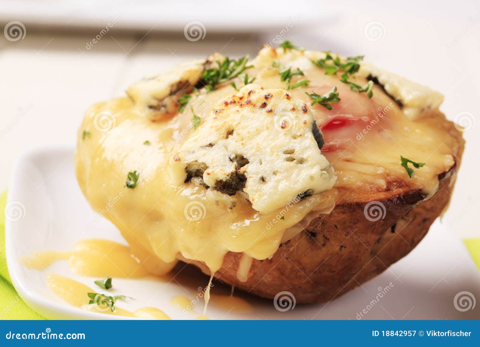 double cheese twice baked potato