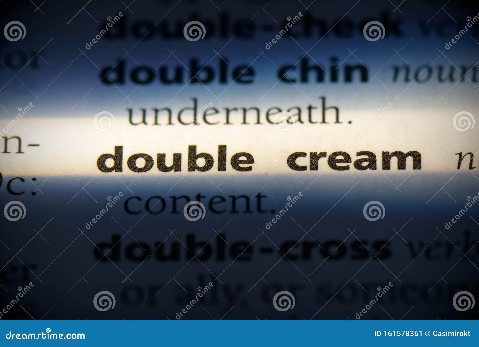 Double cream stock image. Image of close, focus, detail 161578361