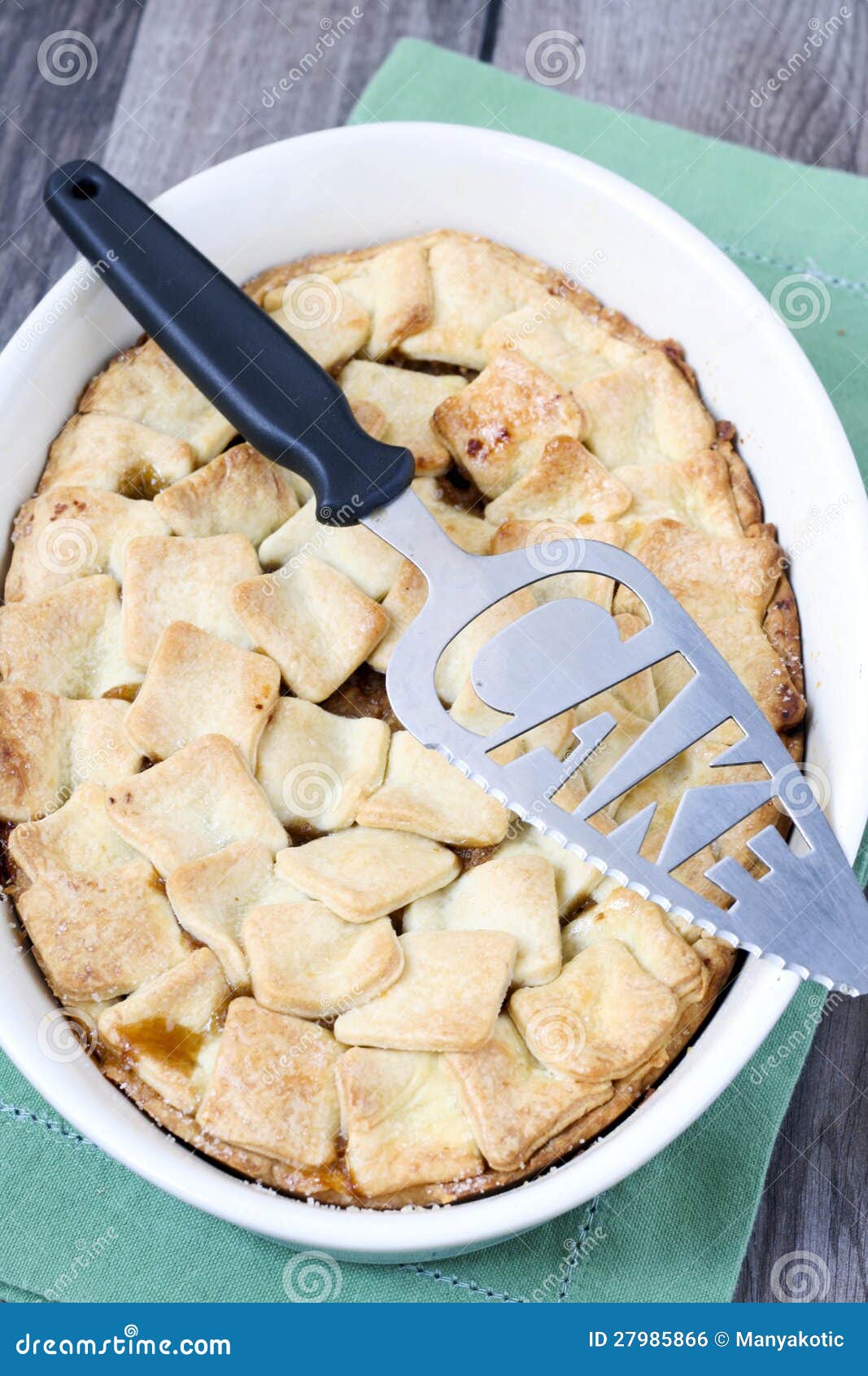 Double crust apple pie stock photo. Image of sweet, cake - 27985866