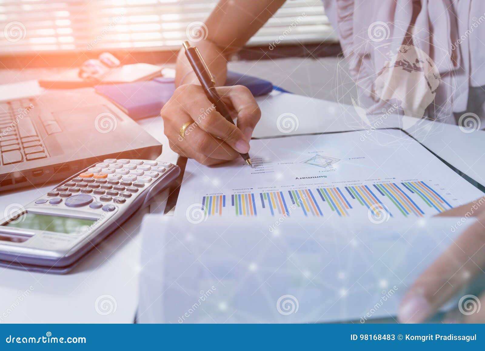 double exposure business people working at office. stock markets financial or investment strategy background business chart
