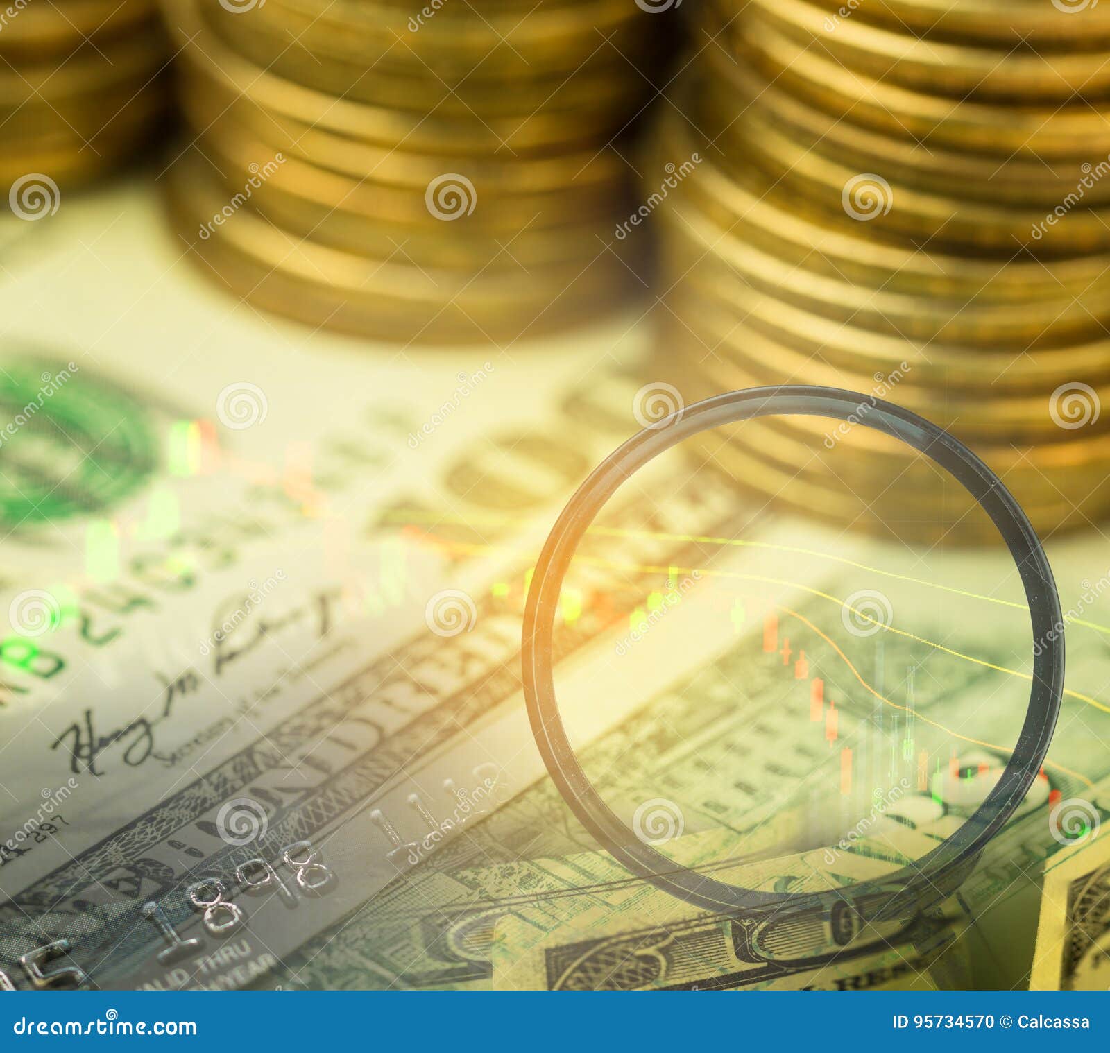 The Double Exposure of Investment Stock Photo Image of investment