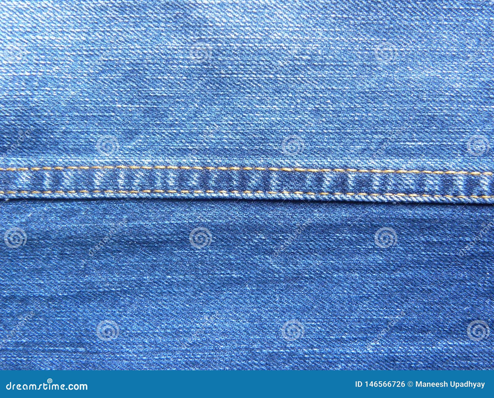 Double Lapped Seam on Blue Jeans Stock Photo - Image of pants, blue ...